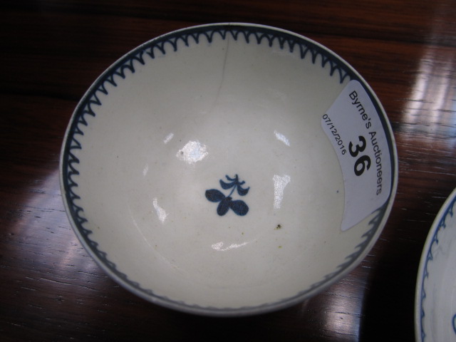 Small selection of English porcelain, including Philip Christian's Liverpool coffee can, - Image 7 of 9