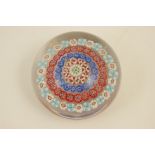 French glass millefiori paperweight,