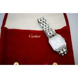 Cartier Panthere stainless steel quartz wristwatch, serial no.