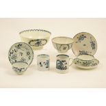Small selection of English porcelain, including Philip Christian's Liverpool coffee can,