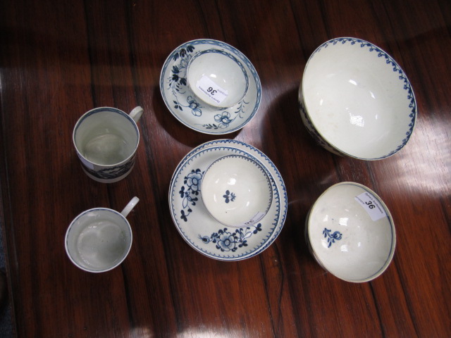 Small selection of English porcelain, including Philip Christian's Liverpool coffee can, - Image 2 of 9