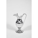 A Milk Jug,D. Maria I, Queen of Portugal (1777-1816), 750/1000 silver, gadrooned, beaded and