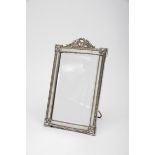 A Rectangular Dressing Table Mirror,Louis XVI style, Sheffield plate frame, "Laurel leaves"