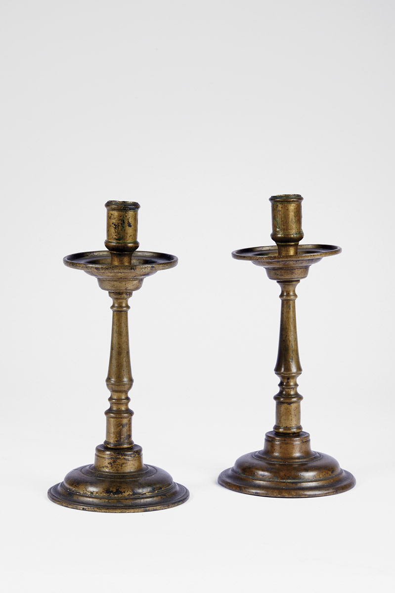 A Pair of Candlesticks,mannerists, bronze Dim. - 32,5 cm