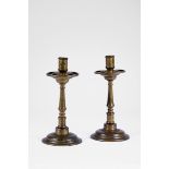 A Pair of Candlesticks,mannerists, bronze Dim. - 32,5 cm