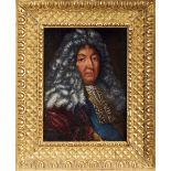 Portrait of a Gentleman, oil on canvas, Portuguese school, 18th C. (1st half), relined,