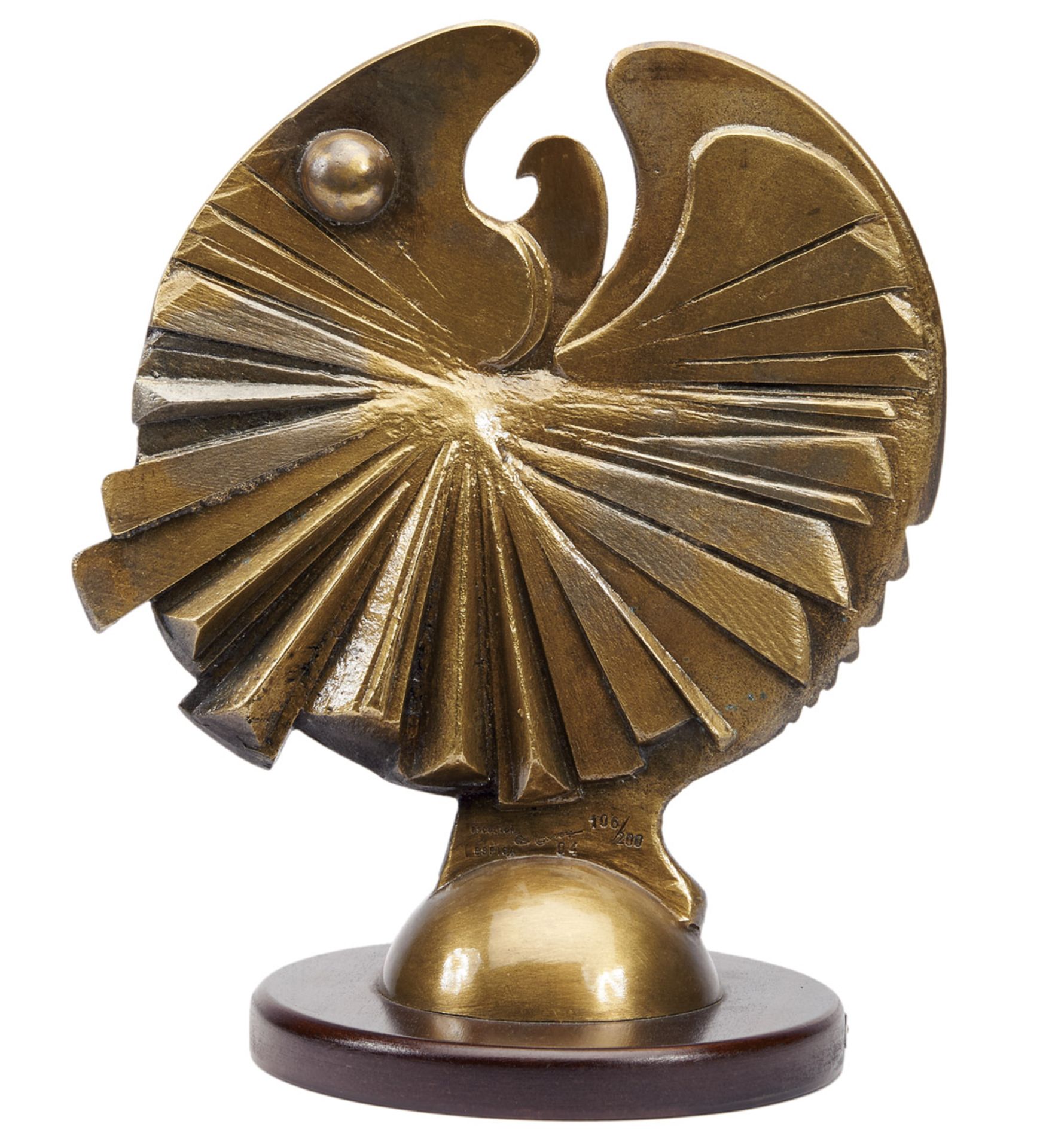 ESPIGA PINTO - 1940-2014, Medallion "30 years celebration of the 25th of April", bronze sculpture, - Bild 3 aus 3