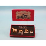 Wade Whimsies, three rare boxed sets of animals, also to include three Colour Box Miniatures