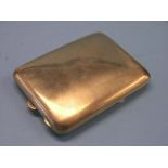 A 9ct. gold cigarette case, 108 grams