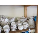 A Royal Doulton bone china part dinner and tea service, Naples pattern, and other tableware