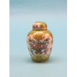 A 19th century continental "Rockingham" porcelain jar