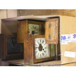 Four various American/German mantel clocks