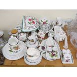 Portmeirion tableware, a large quantity including teapot and two-handled serving dish