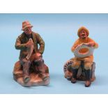 Two Royal Doulton figures, A Good Catch, HN2258, The Boatman, HN2417