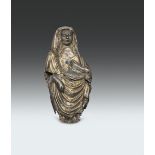 Figura dolente in argento sbalzato, cesellato e tracce di doratura, orafo italiano del XV-XVI