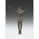 Figura di Cristo vivo in bronzo fuso e cesellato, fonditore del nord Europa XVI secolo, cm 16x13