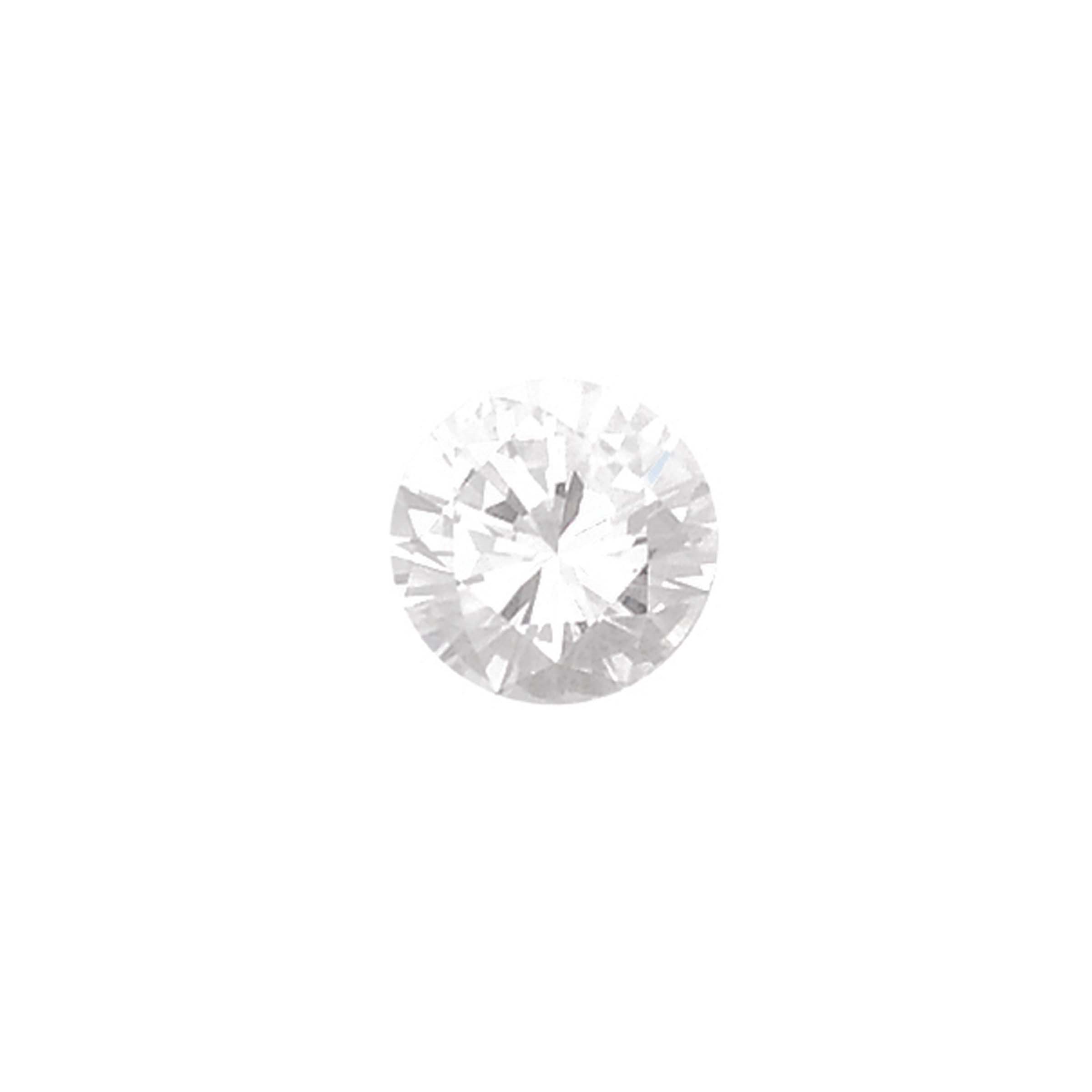 Unmounted round brilliant-cut diamond weighing 2,40 carats. R.A.G report Analisi gemmologica R.A.G