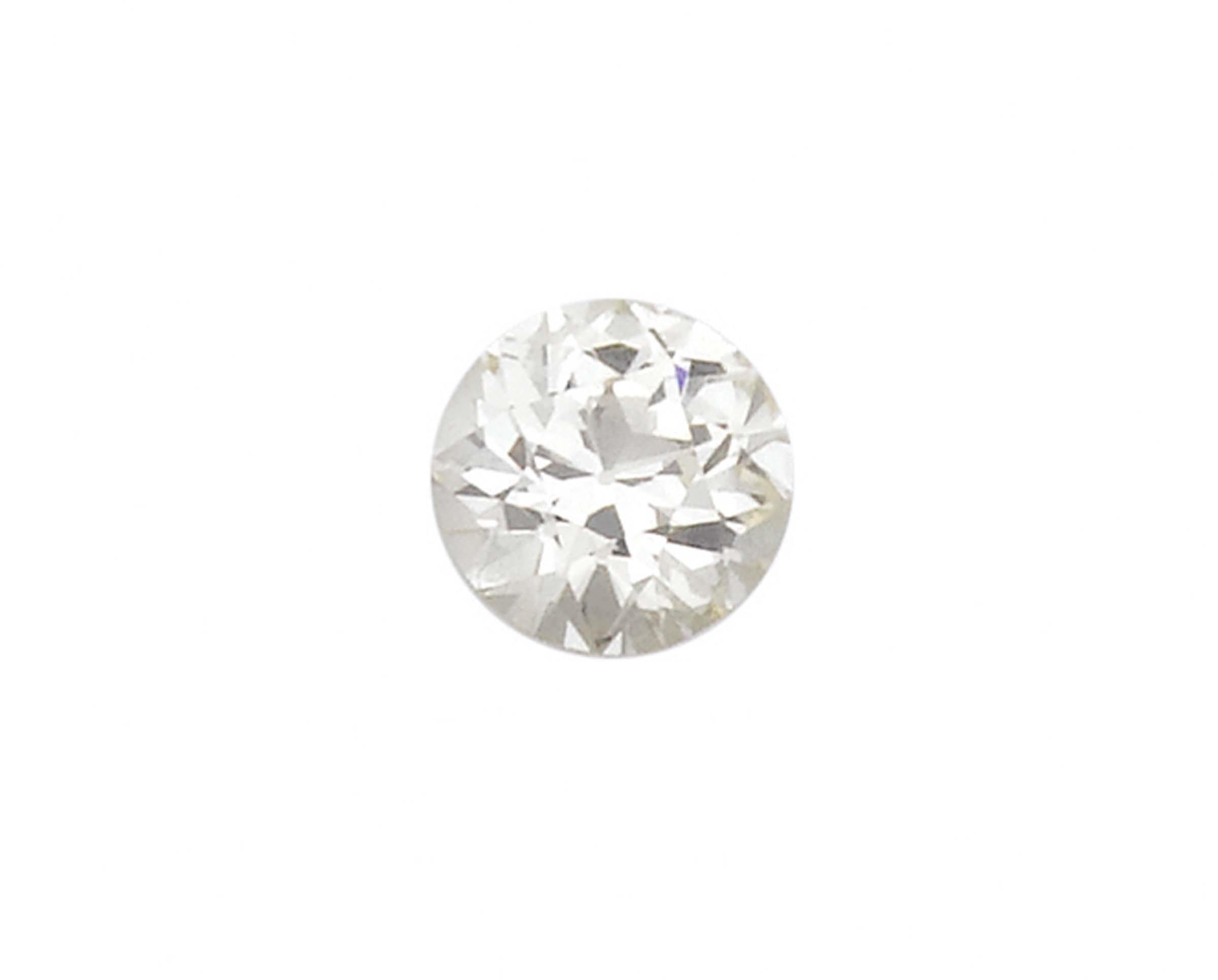 Unmonted old-cut diamond weighing 3,32 carats. R.A.G. report Verifica di diamante R.A.G. Torino n°