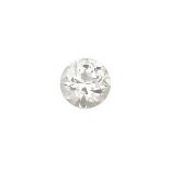 Unmonted old-cut diamond weighing 3,32 carats. R.A.G. report Verifica di diamante R.A.G. Torino n°