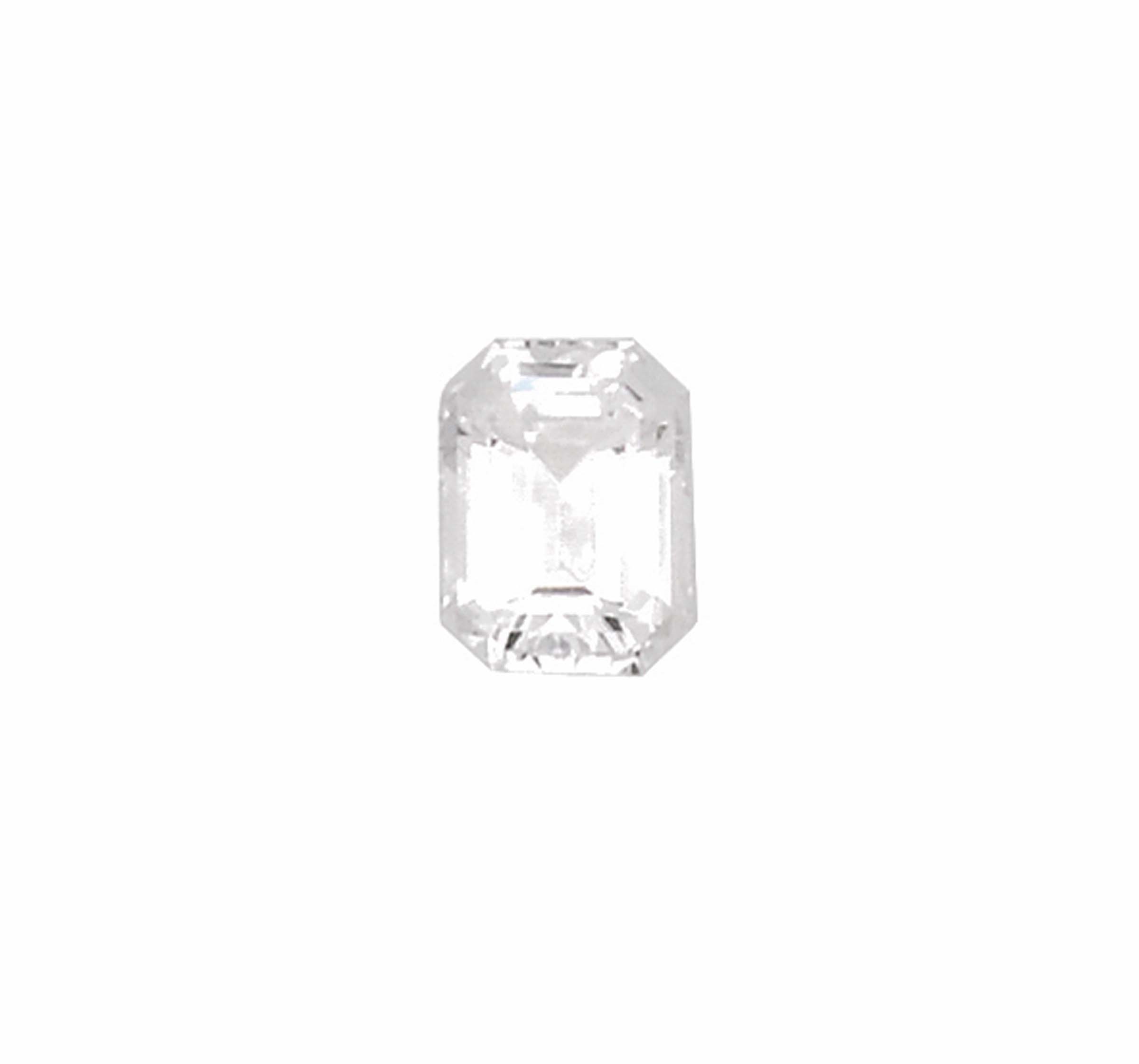 Unmonted emerald-cut diamond weighing 2,01 carats. R.A.G report Analisi di diamante R.A.G Torino