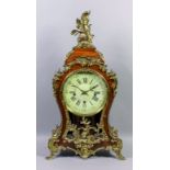 A late 19th/early 20th Century German rosewood and brass mounted mantel clock by Winterhalder &