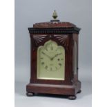 An early 19th Century rosewood cased "Four Glass" timepiece by Christie of London, the shaped