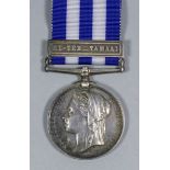 A Victoria 1882-1889 Egypt Medal bearing "El-Teb-Tammi" clasp, to "Private R. Whitworth, 1st