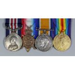 A group of four George V First World War medals comprising, Military Medal, 1914-15 Star, British