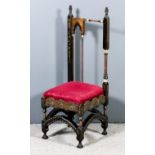 Carlo Bugatti (1856-1940) - Early 20th Century asymmetric chair with copper and bone detail and