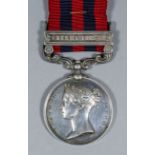 A Victoria India General Service Medal bearing "Burma 1885-7" clasp, to "Corporal J. Wallace,