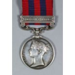 A Victoria India General Service Medal bearing "Hazra 1888" clasp, to "Private E. Murray, 2nd