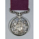 A Victoria Army Long Service Good Conduct Medal, 2nd type, to "Sergeant J. Horn, 97th Foot"