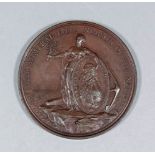 An Victory on the Nile Medallion dated August 1st 1798, inscribed "A Tribute of Regard from