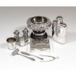 A George V silver circular bulbous bowl - "Replica of Irish Cup (BDA) Golf Competition", boldly cast