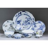 A small reference collection of 18th Century blue and white Chinese porcelain from the Nanking