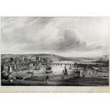 M. Shield after J.S Tipleton - Aquatint - "Rochester from Frindsbury Church", 10.25ins x 16.5ins, in