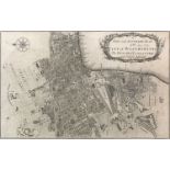 B. Cole (18th Century) after John Rocque - Engraving - "A New and Accurate Plan of the City of
