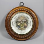 A late Victorian aneroid barometer by J. Casartelli, Manchester, with 6.25ins diameter glass dial,