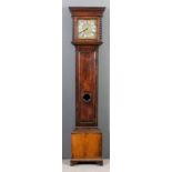 An 18th Century oak longcase clock by John Seymour of Wantage, the 10ins square brass dial with