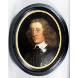 Circle of Sir Peter Lely (1618-1680) - Oil painting - Shoulder length portrait of William, Fifth