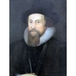 English School (16th Century) - Oil painting - Shoulder length portrait of Thomas Culpepper