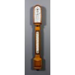 A late Victorian oak case "Admiral Fitzroy's Storm Barometer" by Negretti and Zambra of London,