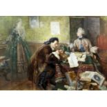 Charles Joseph Staniland (1838-1916) - Watercolour - "The Antiquary", 14ins x 20.25ins, signed and