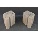 Two Principal Mullion Sections (Portland Stone 1792), each 260mm high x 300mm wide x 604mm deep (
