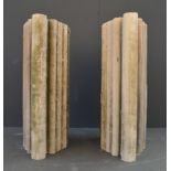 Pair of Principal Mullions (Portland Stone 1792), each 860mm high x 305mm wide x 604mm deep (Ref.