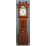 A 19th Century "North Country" mahogany longcase clock by Ingham of Ripon, the 14ins arched