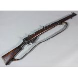 A deactivated (2016 spec) .303 calibre Enfield No. MK3 rifle dated 1949, serial No. 37619K, with