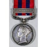 A Victoria India General Service Medal, with one bar "Persia", awarded to Assistant Apothecary E.