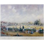 After Jocelyn Galsworthy (20th Century) - Limited Edition coloured print - "St Lawrence Ground,