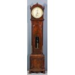 A 19th Century mahogany longcase regulator by Langton of Muswell Hill, London, the 12ins diameter